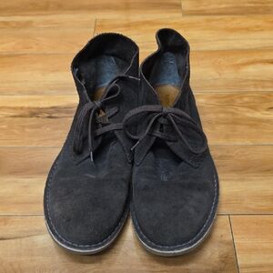 Robert Wayne Size 11D Greyson Suede Brown Ankle Lace Up Chukka Boots